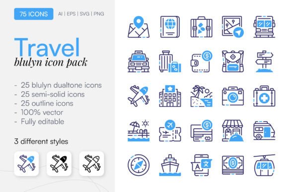 75 Travel Icon Pack Review