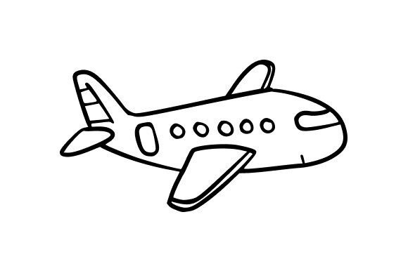 Airplane in Flight: Graphics and Illustrations for Digital Sellers