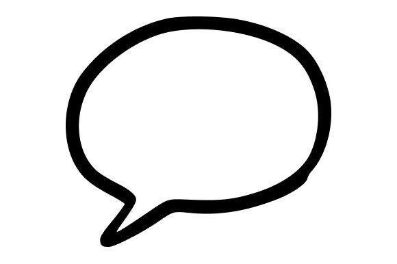 Elongated Speech Bubble Graphics