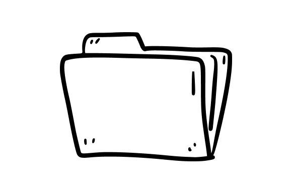 File Folder Outline: Graphics for Editorial Design