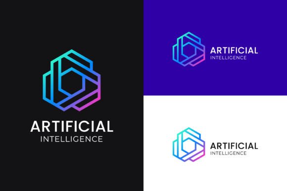 Futuristic Artificial Intelligence Logo