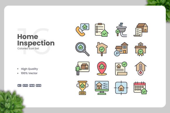 Home Inspection Colored Icons