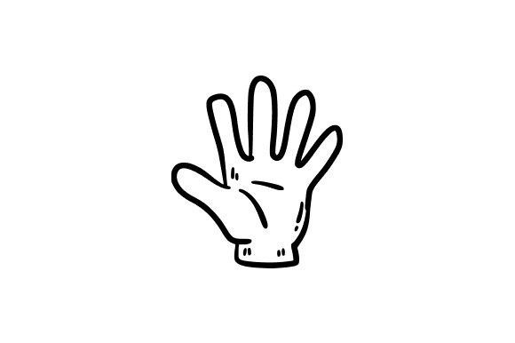 Open Hand Gesture Graphics and Illustrations