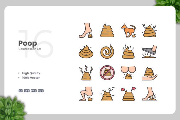 Poop Colored Icons Review