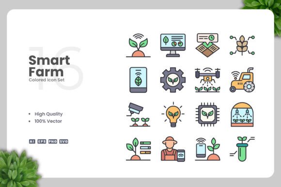 Smart Farm Colored Icons Review