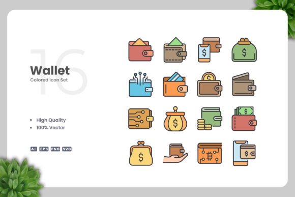 Wallet Colored Icons Review